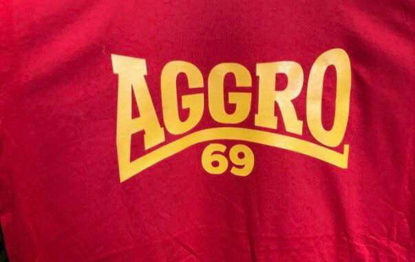 Aggro 69 T-Shirt (Red And Yellow)